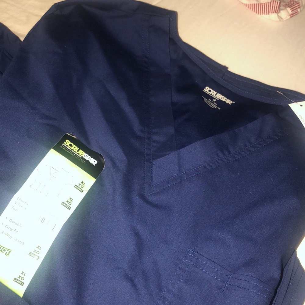 New 2 ScrubStar Scrubs Uniform Womens . 
Top Sz XL & Buttom Sz 2XL